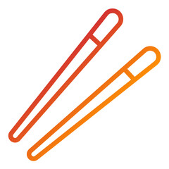Vector Design Chopsticks Icon Style