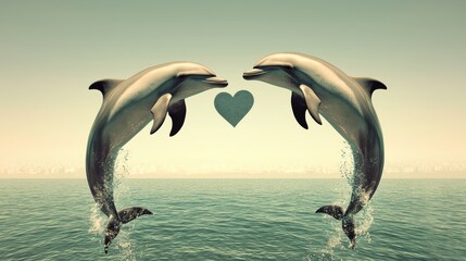 A Heart-Shaped Dolphin Love Story
