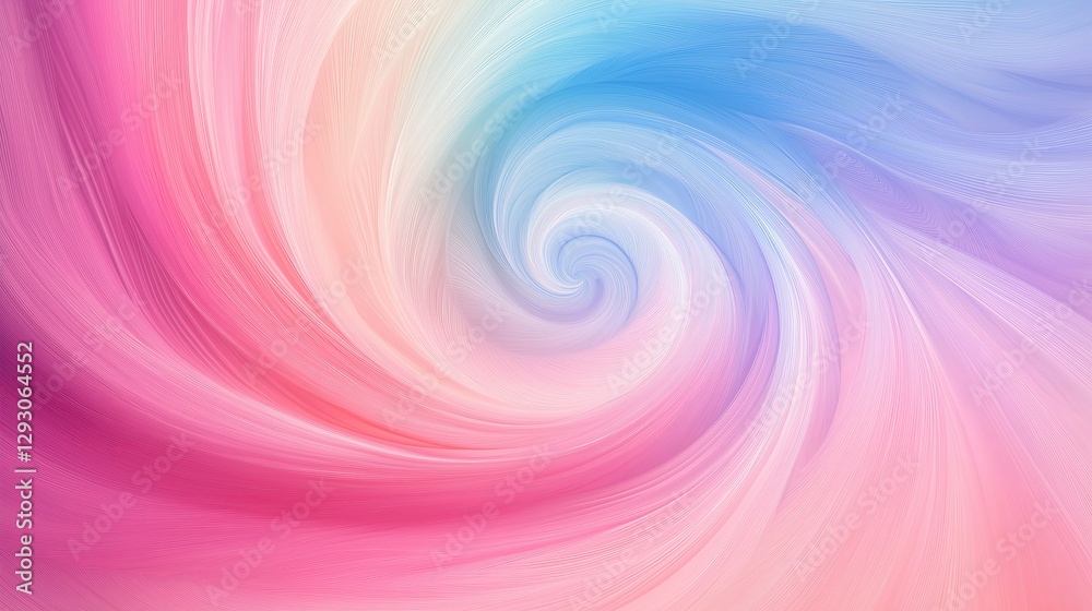 Poster a dreamy gradient background with a swirl of soft pastel colors