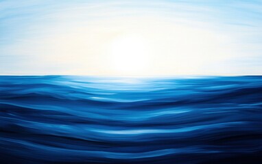 Obraz premium A stunning painting depicting a breathtaking sunset over the ocean with vibrant colors and dramatic sky reflections