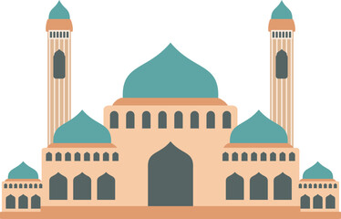 Cute Mosque Illustration