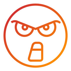 Vector Design Mad Icon Style