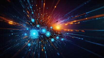 Fototapeta premium Creative inovative technology background