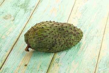 Ripe green sweet soursop fruit