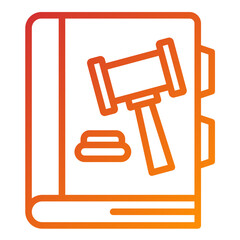 Vector Design Law Book Icon Style