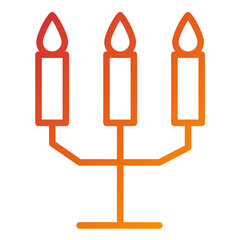 Vector Design Candlestick Icon Style