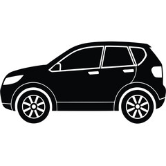 Modern Crossover Car Vector Illustration | AI, EPS Format