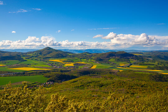 View from Lovos Hill in the Central Bohemian Highlands