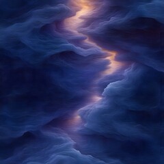 Cosmic cloud passageway glows