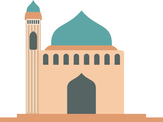 Cute Mosque Illustration