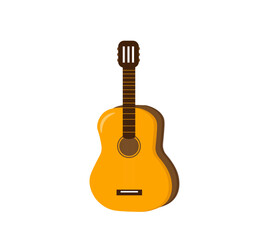 Obraz premium guitar on a white background,