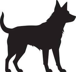 Chinook Silhouette Vector Illustration White Background