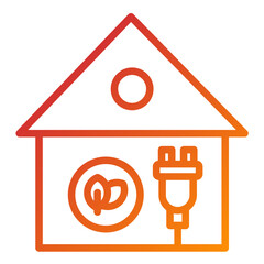 Vector Design Eco House Icon Style