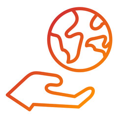 Vector Design Save World Icon Style