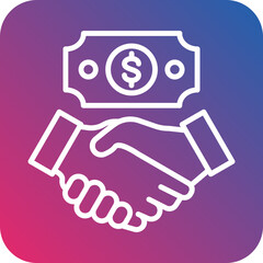 Bribery icon style