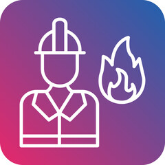 Firefighter icon style