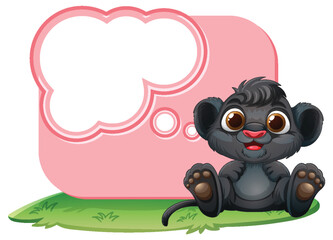 Cute Baby Animal with Thought Bubble