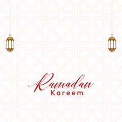 Traditional Ramadan Kareem festival design. Islamic background with Ramadan Kareem text. 