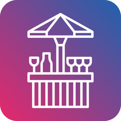 Beach Bar icon style