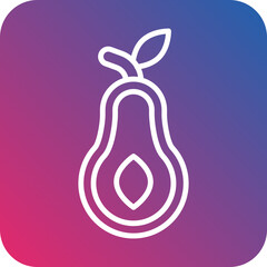 Avocado icon style