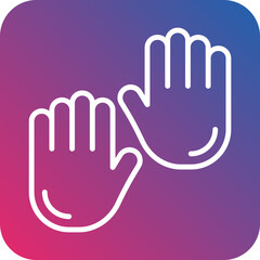 Fototapeta premium Hands icon style