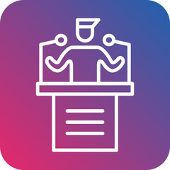 Politician icon style