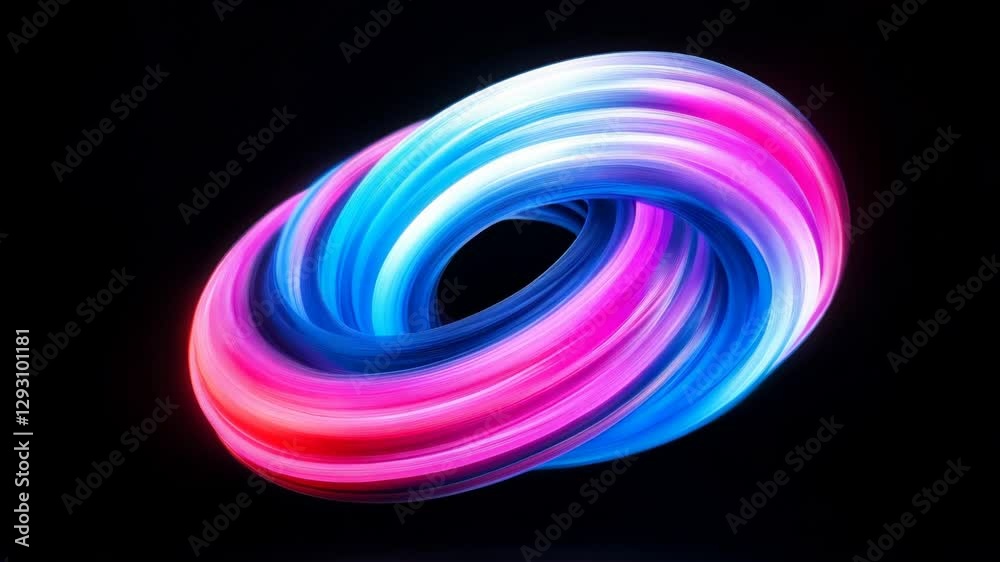 Poster light and color create mesmerizing patterns through dynamic movement in an artistic display