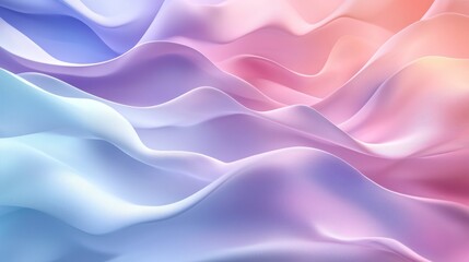 Fototapeta premium Soft Colorful Waves in Abstract Background with Smooth Gradients