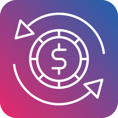 Dollar Exchange icon style