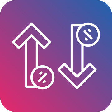 Increase and Decrease icon style
