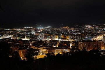 Suburbs of Bilbao in the evening