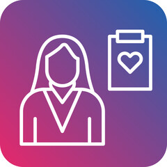 Counselor Female icon style