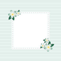 Cute kawaii notepad, memo pad and poster background