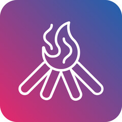 Campfire icon style
