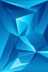 Obraz premium Vector abstract bright blue geometric background, consists of triangles. Polygonal abstract aqua background. Vector illustration
