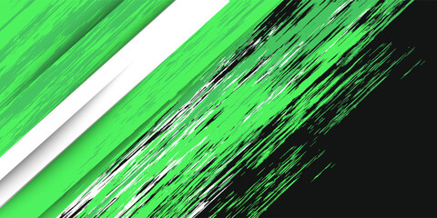 Obraz premium Dynamic sports themed background with geometric shapes and vibrant green. High quality sport background with trendy style, perfect for sports events, poster, banner