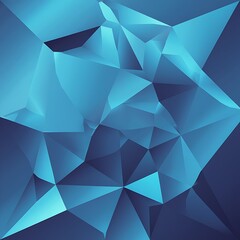 Obraz premium Vector abstract bright blue geometric background, consists of triangles. Polygonal abstract aqua background. Vector illustration