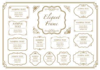 Decorative vector borders and corners. Vintage frames. floral ornament. Vector decor..eps