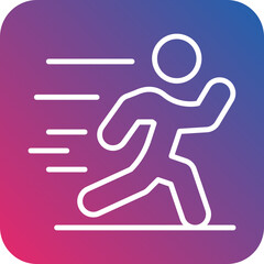Person Running icon style