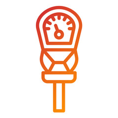 Vector Design Parking Meter Icon Style