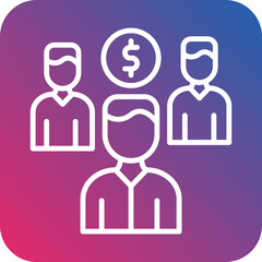 Crowdfunding icon style