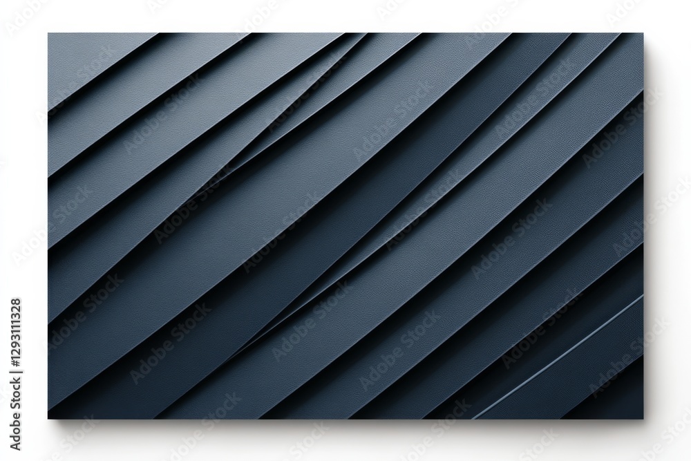 Poster textures and patterns of layered dark blue material on display showcasing depth and dimension in a m