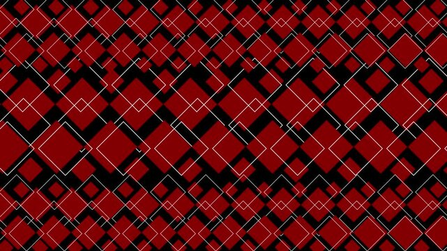 Seamless Pattern or tribal pattern animation with 4k quality, abstract background red and black design