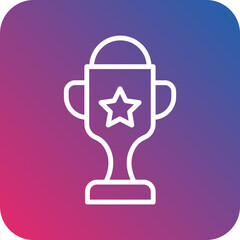 Obraz premium Trophy icon style