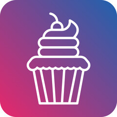 Cupcake icon style