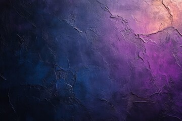Surreal textured wall with deep purple and blue hues captures the essence of abstract design in a captivating manner