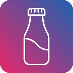 Milk Bottle icon style