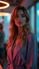 White Delivery Van in Motion – Urban Logistics Background