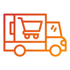 Vector Design Delivery Truck Icon Style