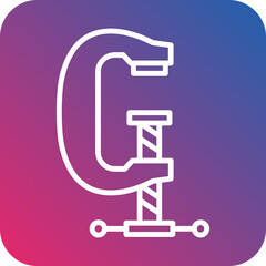 C Clamp icon style